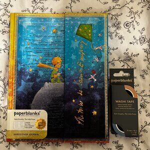 The Little Prince notebook and washi tape